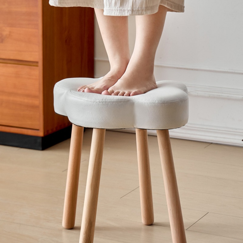 Bangku Rias Kayu Solid, Kursi  - Footrest Under Desk ulasan dan harga