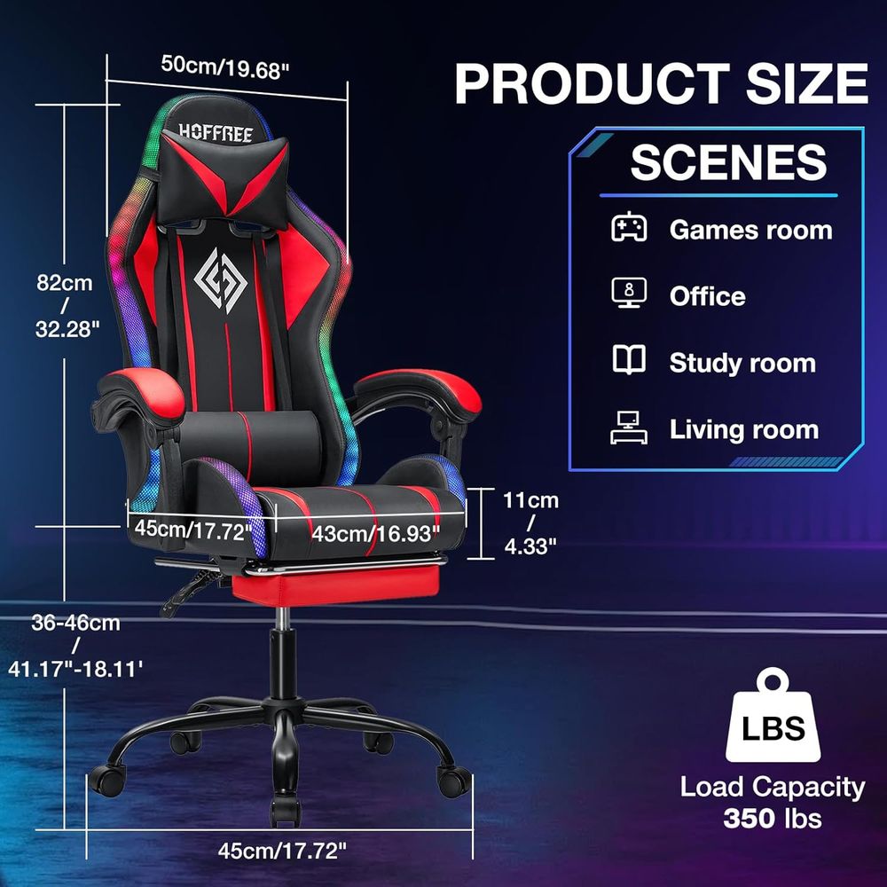 Kursi Gaming RGB dengan Speake - Video Gaming & Esports Usd Acc ulasan dan harga