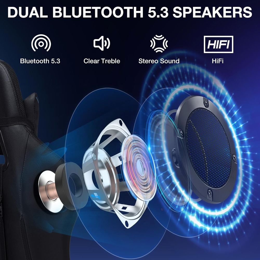 Kursi Gaming RGB dengan Speake - Video Gaming & Esports Usd Acc ulasan dan harga